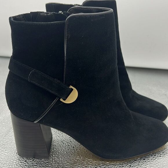 Bella Vita genuine leather suede black ankle bootie 7.5 - Picture 2 of 10
